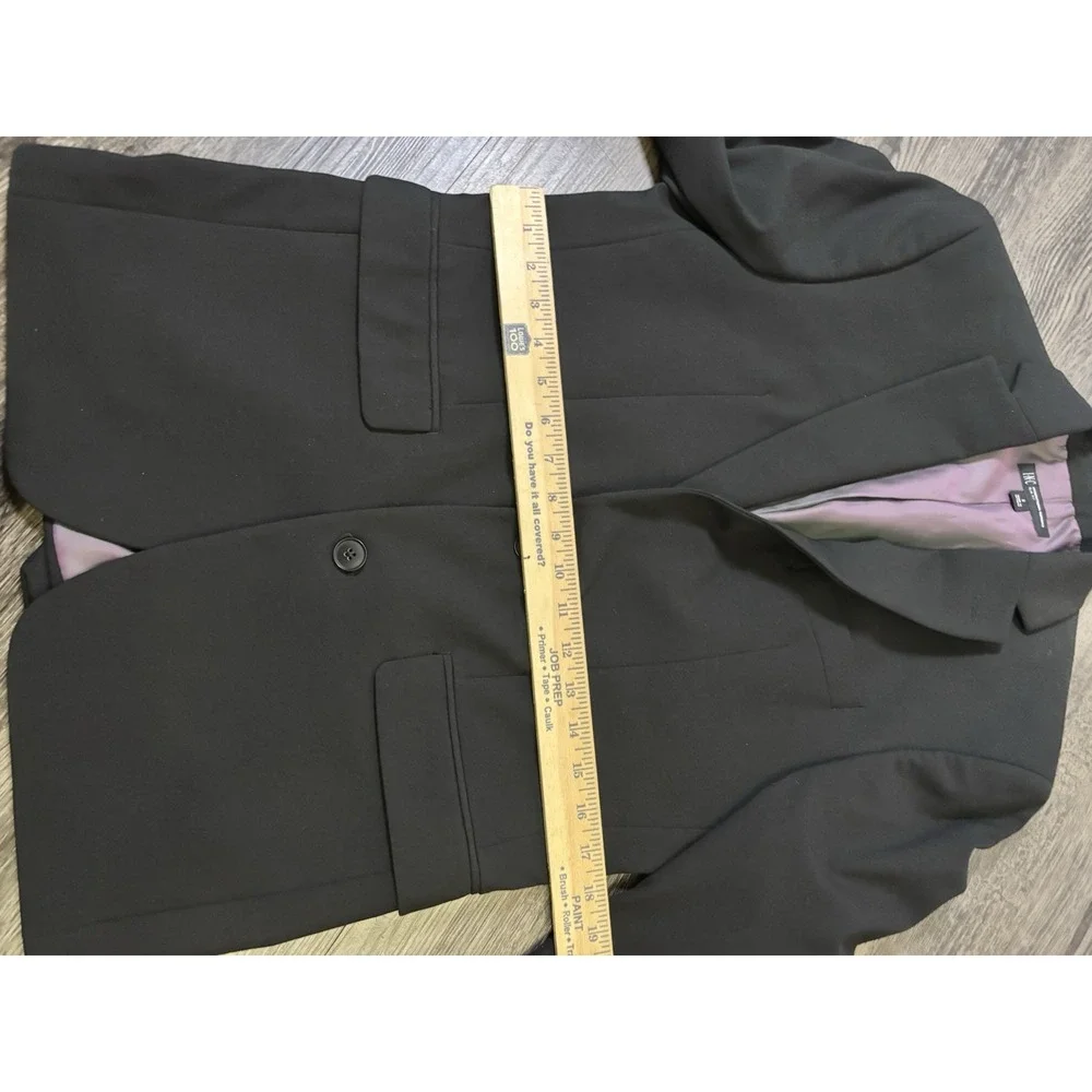 INC International Concepts Men Slim Fit Blazer Jacket Black Purple Lining Sz S⁠